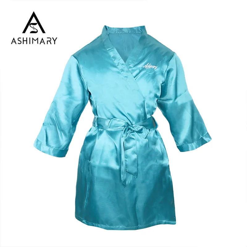 Ashimary High Quality Silk Night Robe