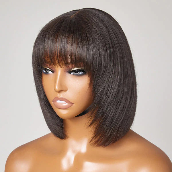 BOGO Ashimary Bangs Bob Wig With Minimalist Undetectable Lace