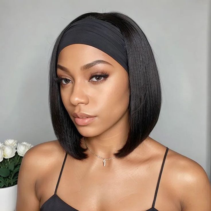 BOGO Headband Bob Glueless Wig Ashimary Human Hair