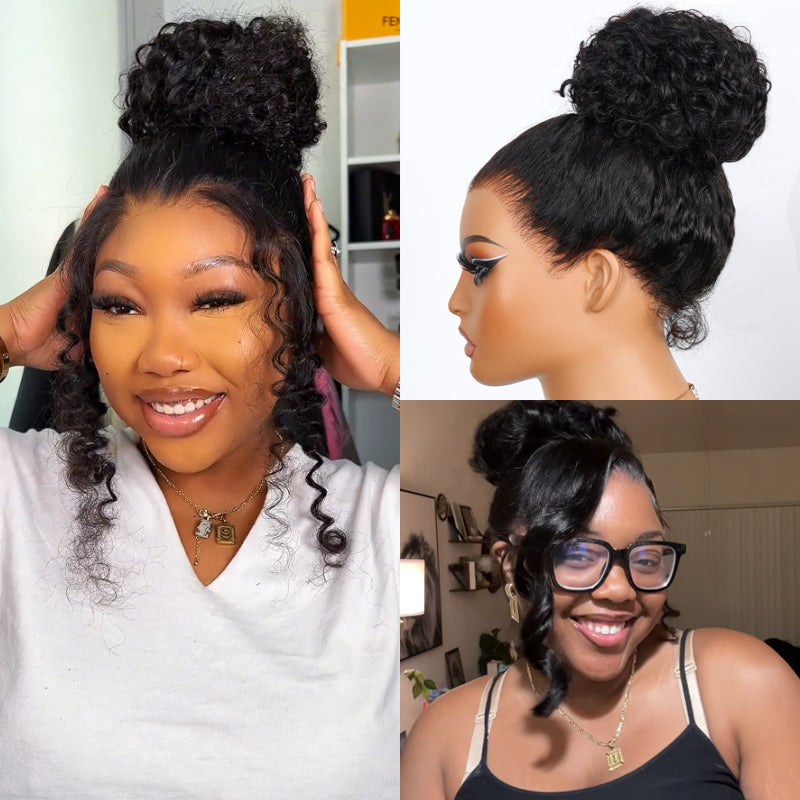 Flash Sale Cozy Invisi Strap Snug Fit for 360 Skin Lace Frontal Pre-cut & Pre-bleached Human Hair Wig