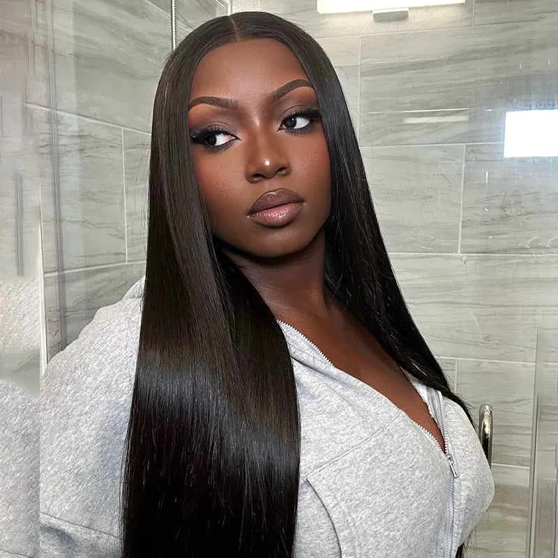 Flash Sale Parting Max Straight 13x6 Full Lace Frontal Wig Pre Plucked Human Hair
