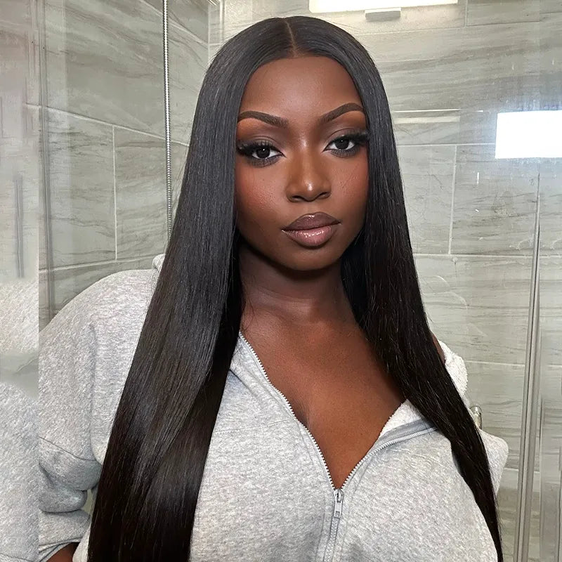Flash Sale Parting Max Straight 13x6 Full Lace Frontal Wig Pre Plucked Human Hair