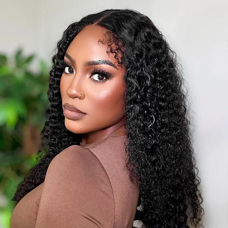 4C Natural Edges Water Wave Hair 13x4 13X6 HD Lace Front Wigs With Realistic Hairline
