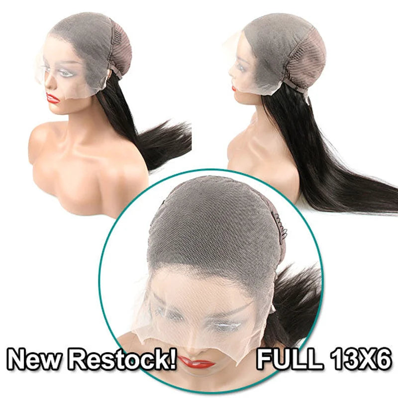 Yaki Straight Wig 13x4 Lace Front Wigs Pre Plucked HD Lace Wig Light Yaki