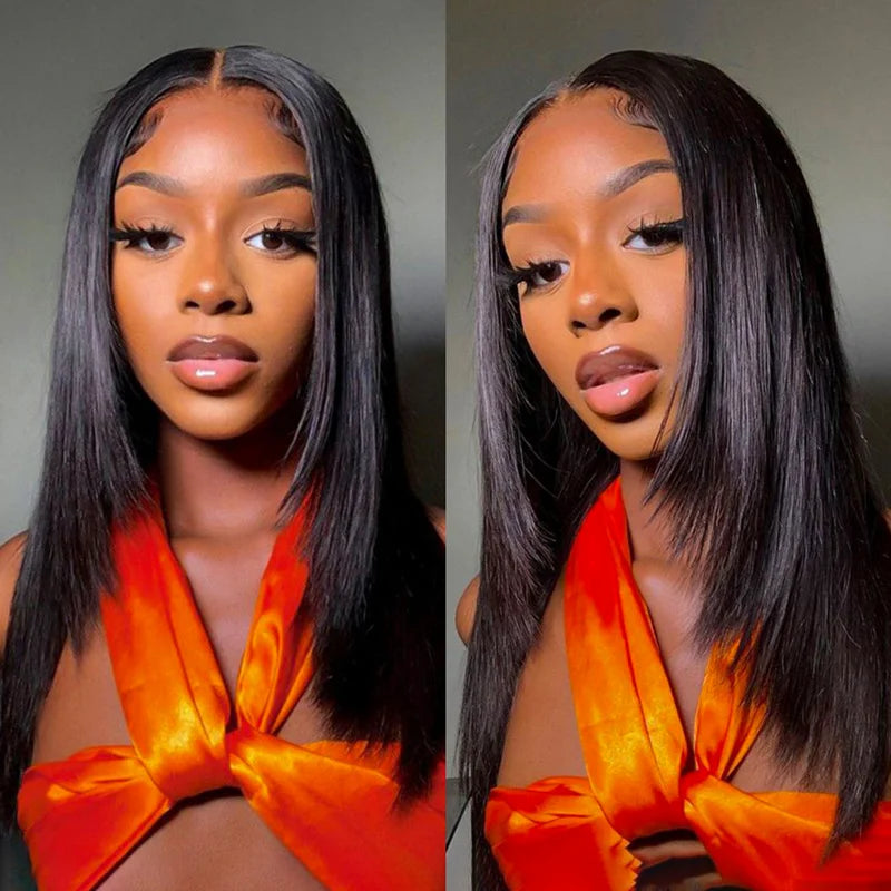 Trendy Long Layered Butterfly Haircut Straight Wig 13x4 Transparent Lace Frontal Wig Ashimary Hair
