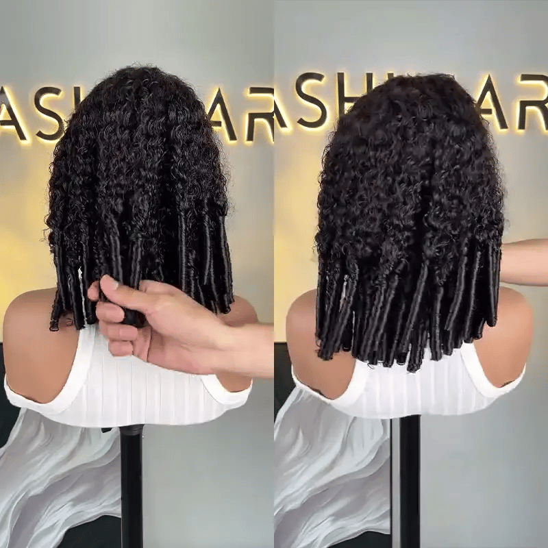 Kinky Curl 13x4 Lace Pull Go Wig Glueless Adjustable Cap Easy for Beginners Full Volume & Natural Edges