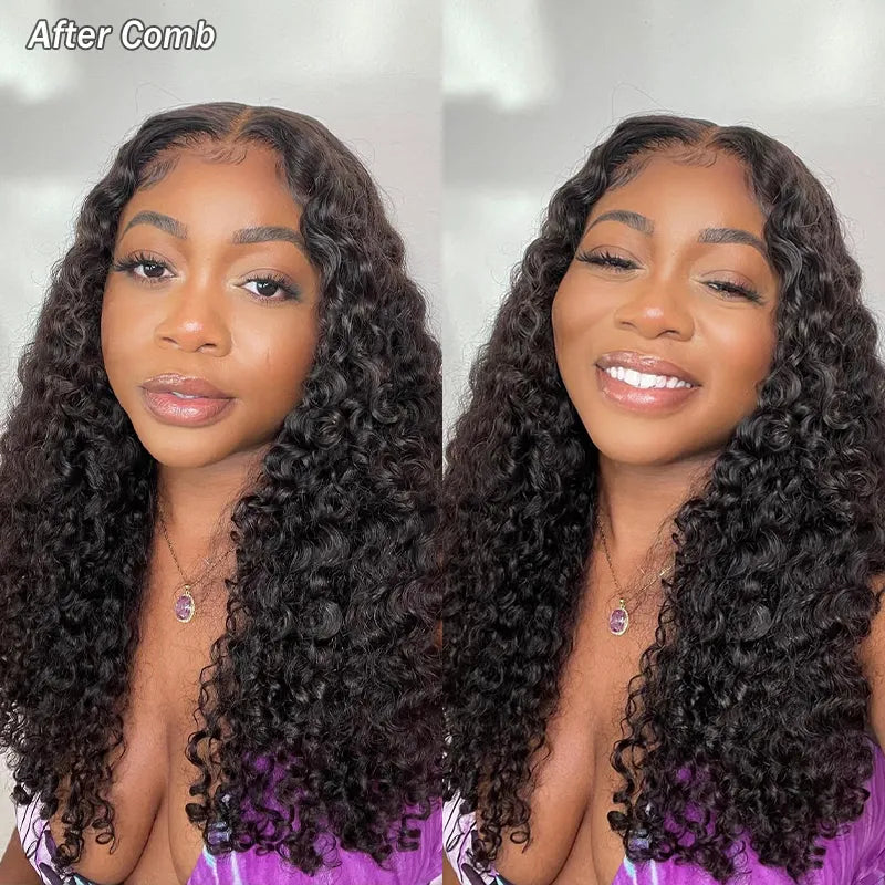 Kinky Curl 13x4 Lace Pull Go Wig Glueless Adjustable Cap Easy for Beginners Full Volume & Natural Edges