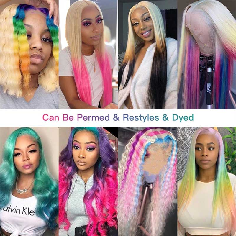 613 Blonde Pull Go 13x6 Full Pre-Cut Glueless Lace Front Wig Brazilian Human Hair